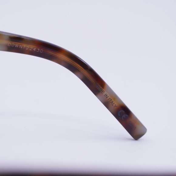 Saint Laurent SLM79 003 Sunglasses Havana Cat Eye Frame, Black Lenses - Picture 8 of 11